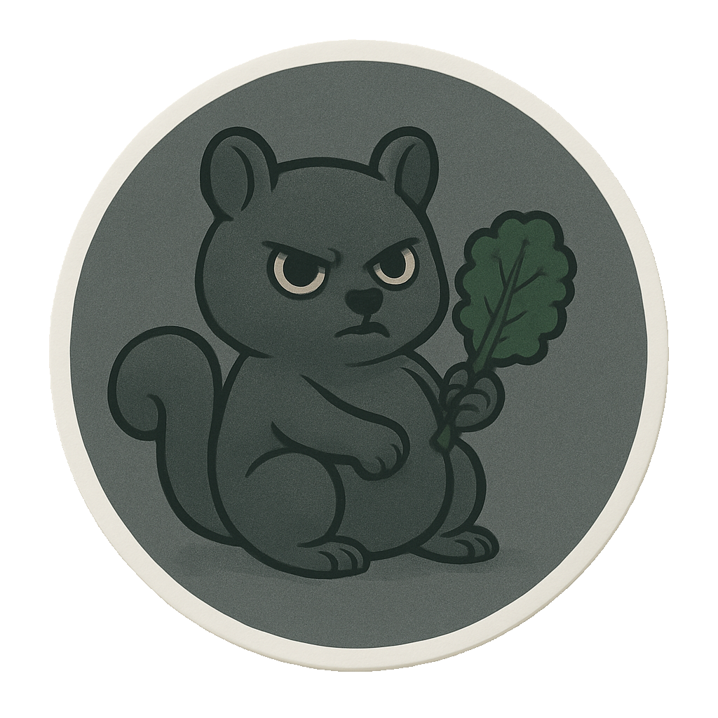 Angry Kale Squirrel